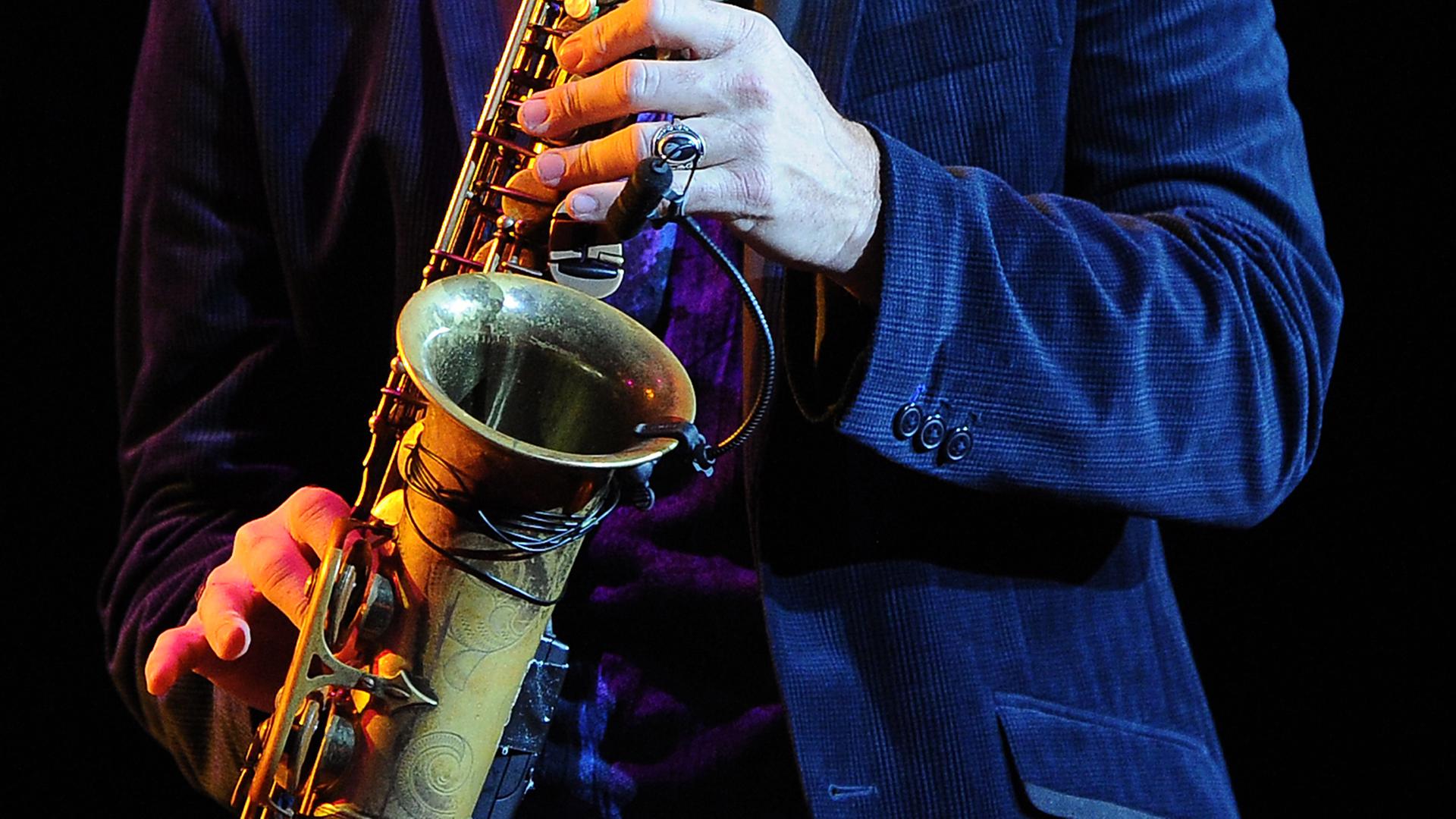Ein Saxofonspieler.