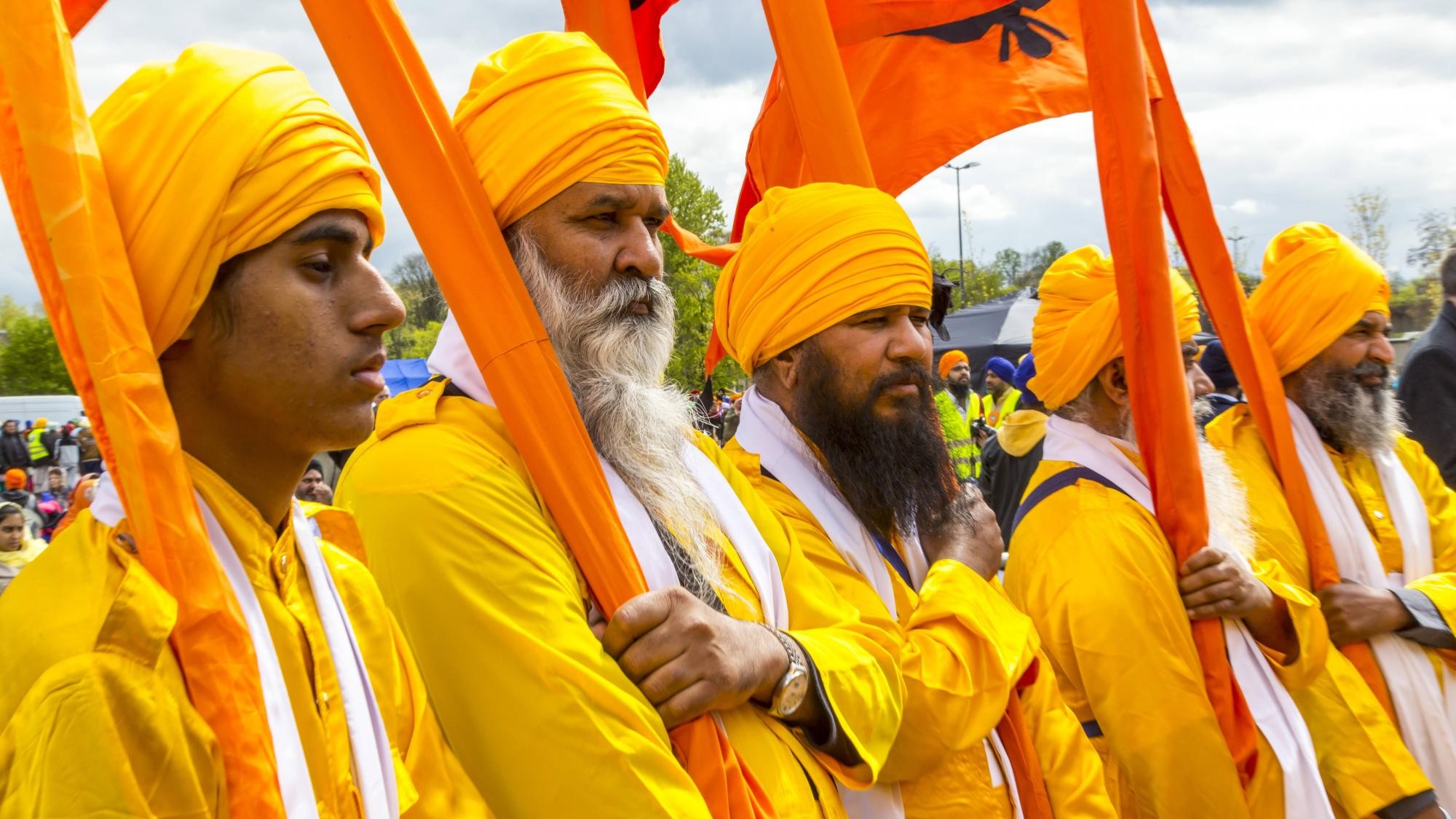 Sikh Haare ohne Turban