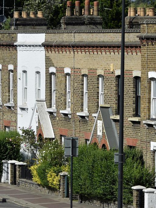 Blick auf die Arbeiterhäuser im Südwesten Londons.