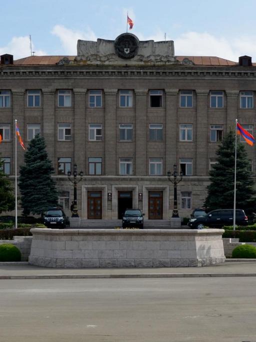 Der Sitz des Präsidenten der nicht anerkannten "Republik Berg-Karabach" in der Hauptstadt