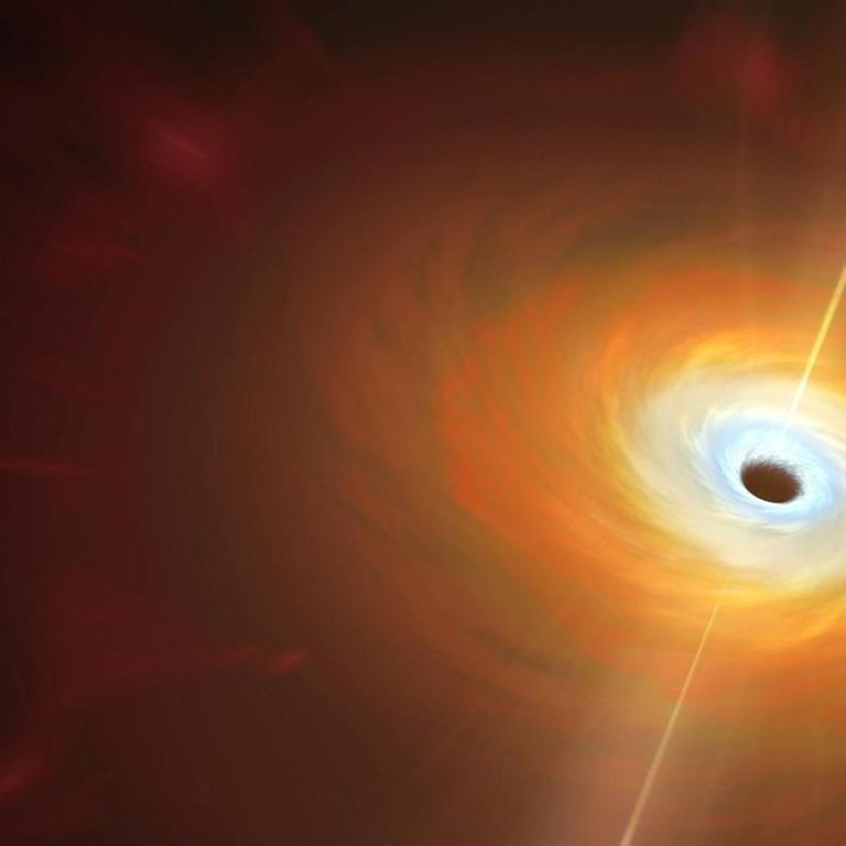 Ein schwarzes Loch (Symbolbild)