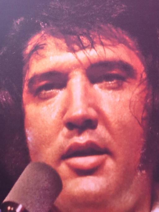 Porträt des US-amerikanischen Sängers Elvis Presley