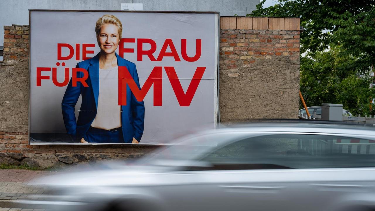 Plakat von Naunela Schwesig zur Landtagswahl 2026 in MV: Die Frau für MV
