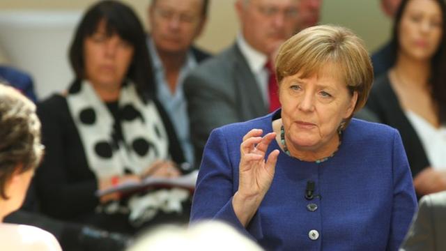Bundeskanzlerin Merkel beim Forum Politik von Dlf und Phoenix in Berlin