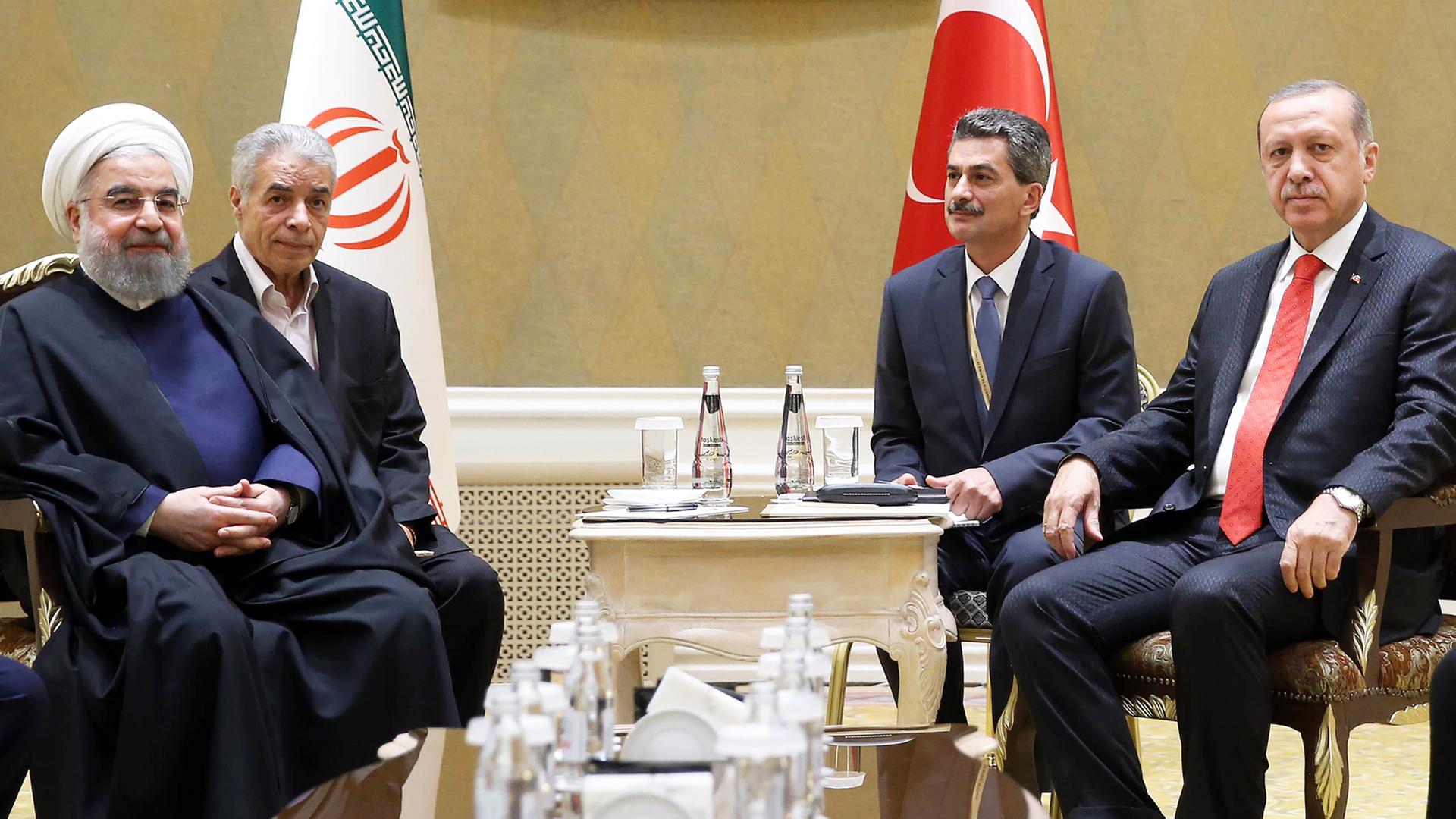 Der iranische Präsident Rohani und der türkische Präsident Erdogan
