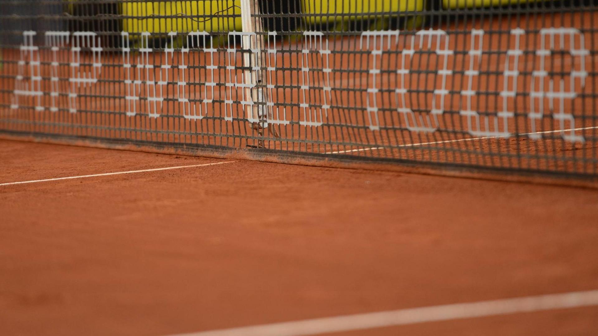 Netz beim Tennisturnier in Madrid.