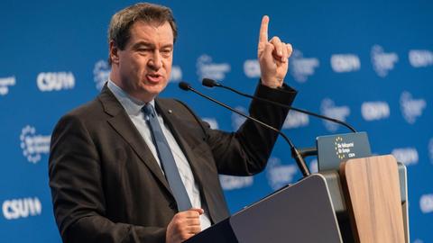 Markus Söder am Rednerpult