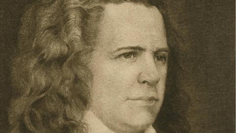 Porträtaufnahme des amerikanischen Erfinders Elias Howe (1819-67)