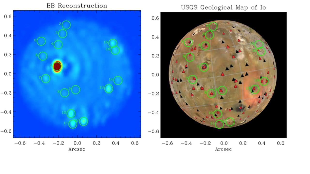 Infrarot-Beobachtung des Jupitermondes Io