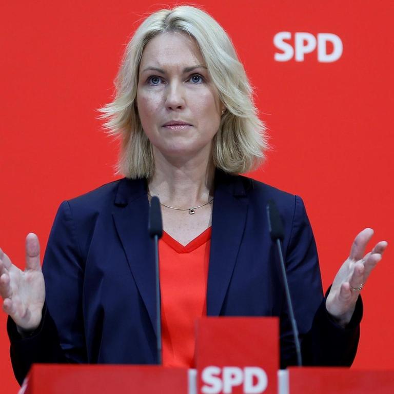 Die kommissarische SPD-Vorsitzende Manuela Schwesig

