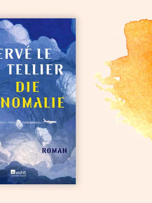 Das Cover des Buches "Die Anomalie" von Hervé Le Tellier auf pastelligem Untergrund.