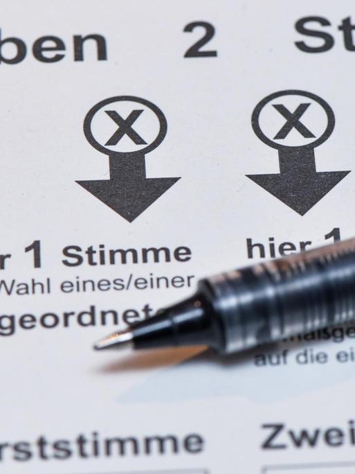 Stimmzettel zur Landtagswahl