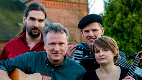 Die Grenzgänger (v.l.n.r.: Frederic Drobnjak, Michael Zachcial, Felix Kroll, Annette Rettich)