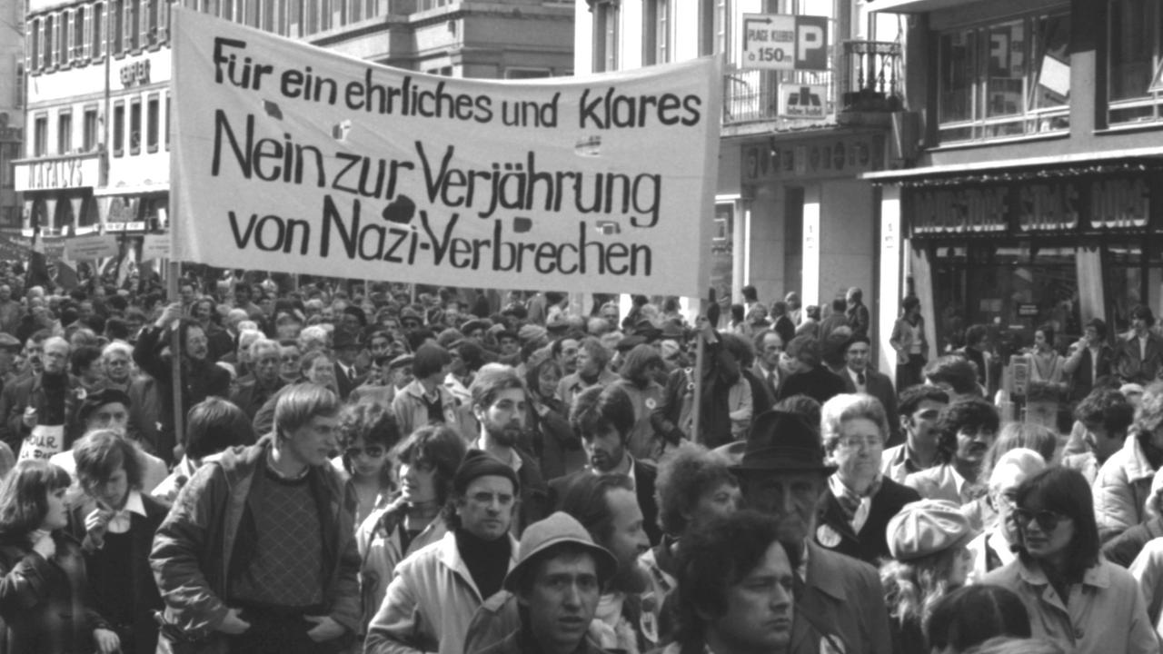 Menschen und Ereignisse 1979. Das Foto zeigt: Internationale Proteste anlaesslich der Verjaehrung von Naziverbrechen.