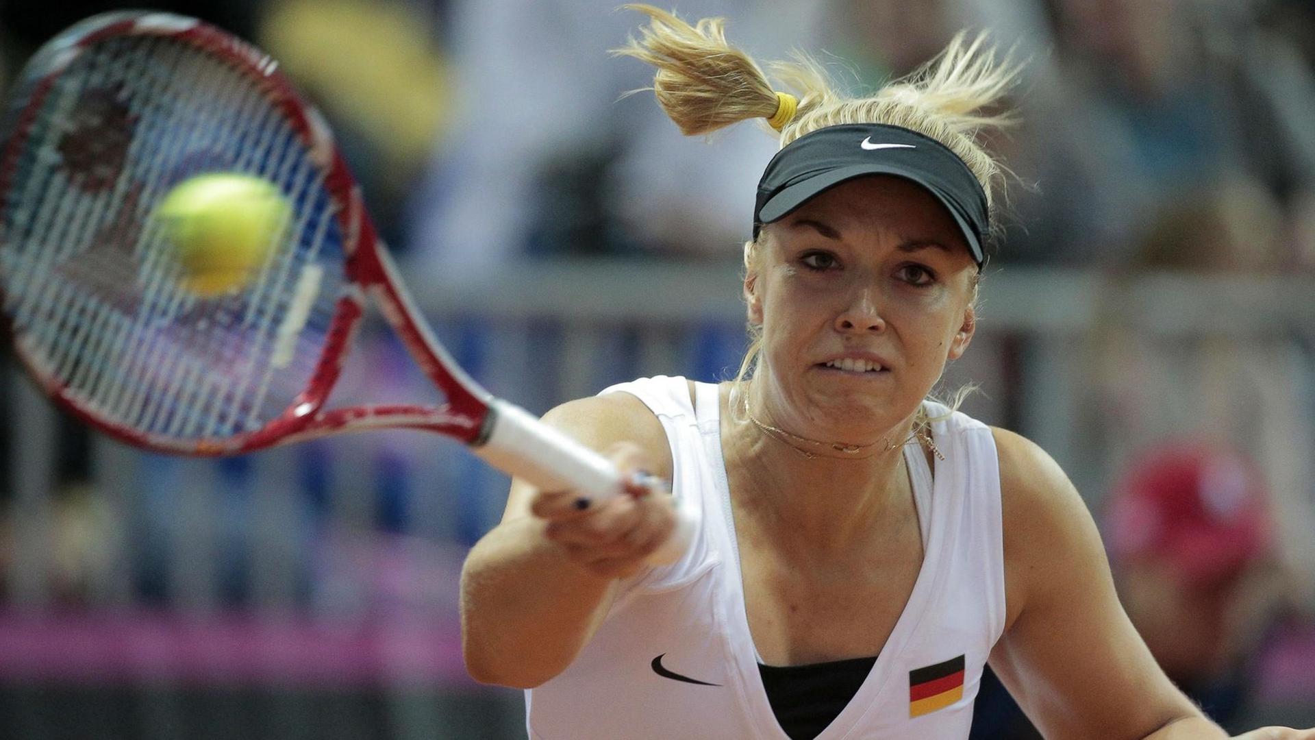 Sabine Lisicki verlor am Samstag ihr Fed-Cup-Einzel gegen die Russin Anastasia Pavlyuchenkova.