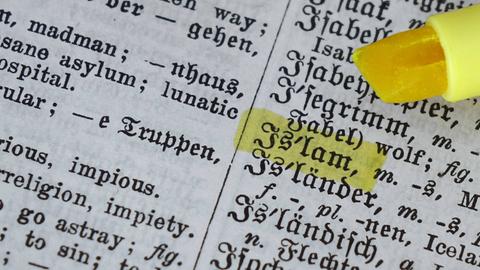 Islam in einem alten deutsch-englischen Wörterbuch