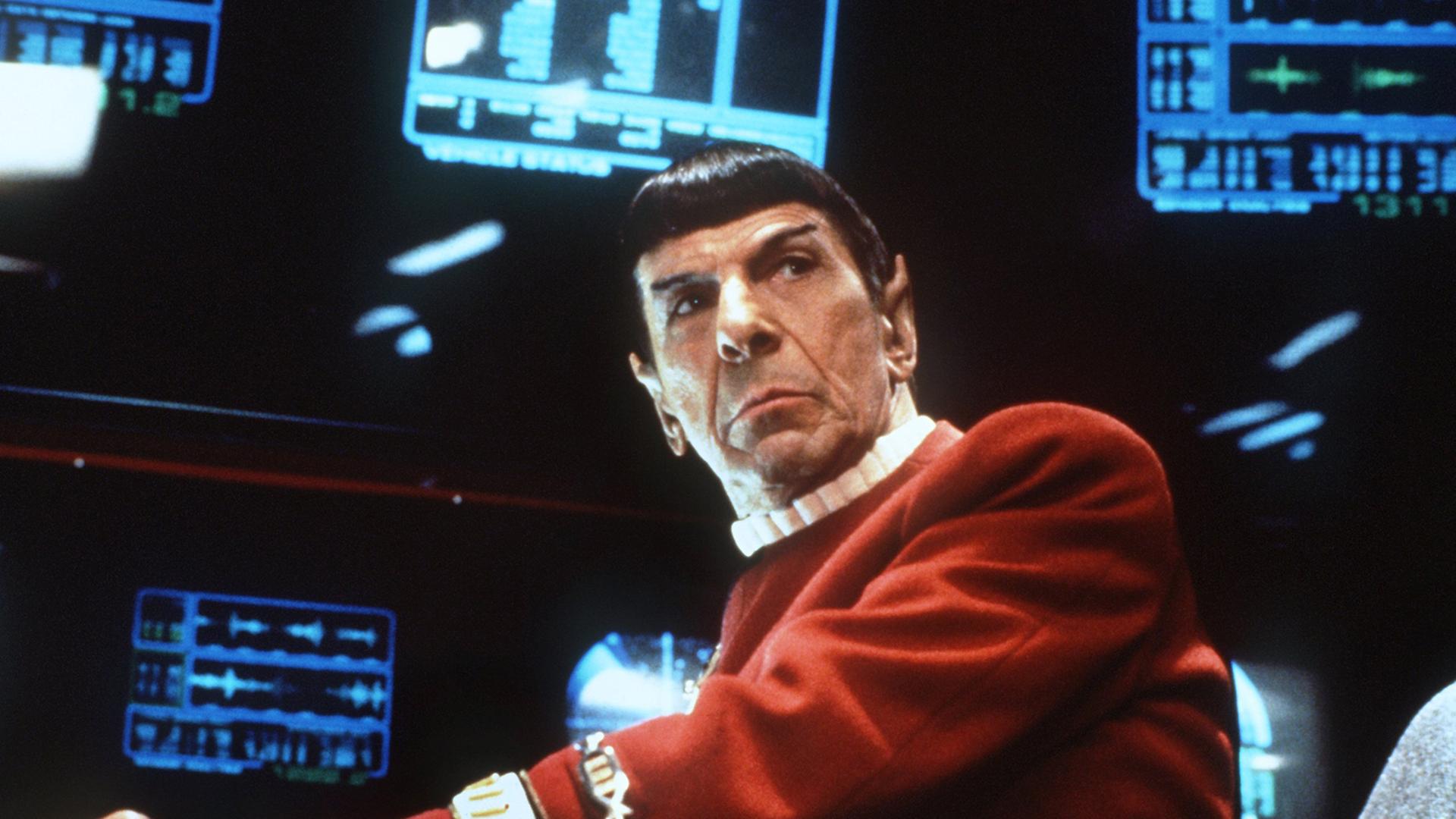 Leonard Nimoy in der Mr.-Spock-Rolle 