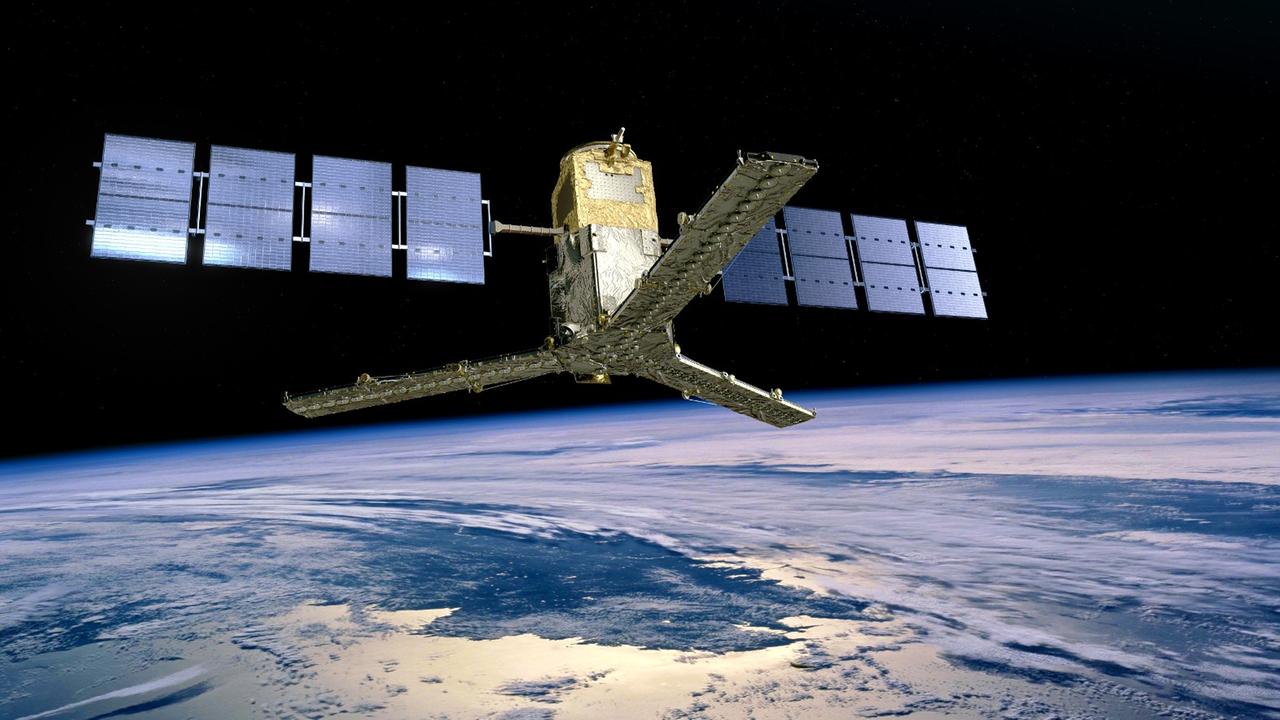 Ansicht des Satelliten SMOS