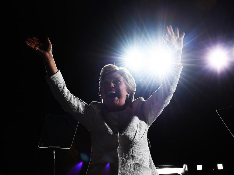 US-Präsidentschaftskandidatin Hillary Cllinton bei einer Rede in Fort Lauderdale, Florida, USA, 01 November 2016.