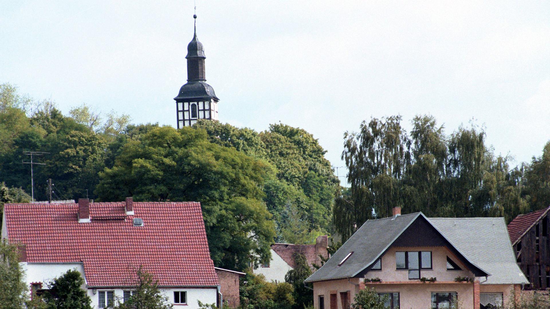 Blick auf ein Dorf Blick auf ein Dorf
