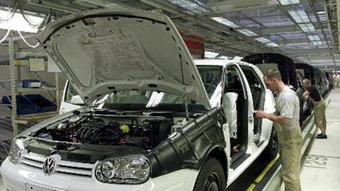 Autoproduktion bei VW Golf 5