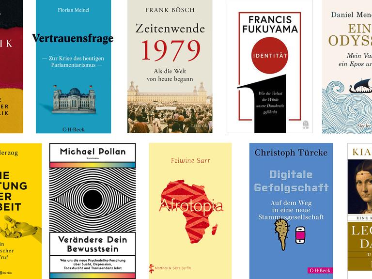 Montage mit diversen Covern der Sachbuchbestenliste März 2019.