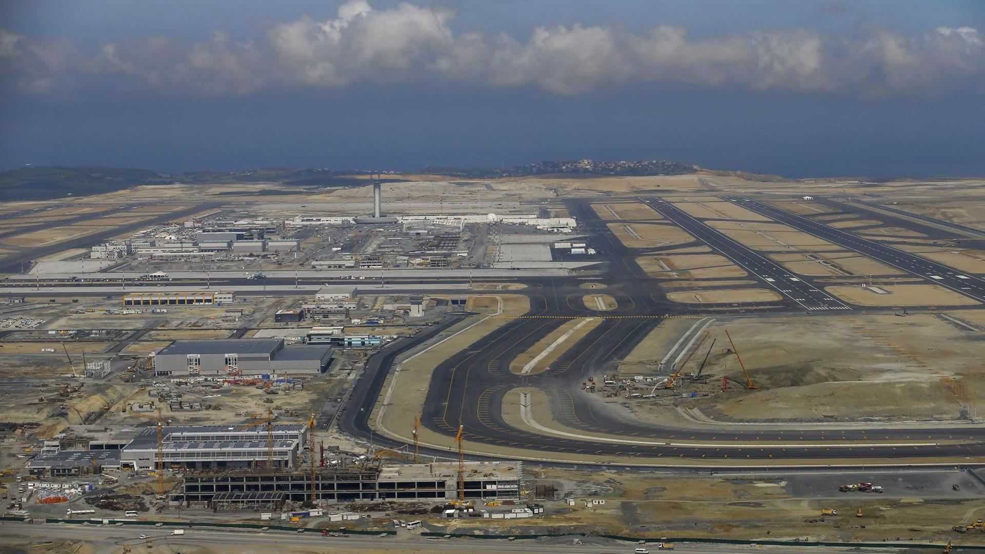 Das Foto von September 2018 zeigt den neuen Flughafen von Istanbul.