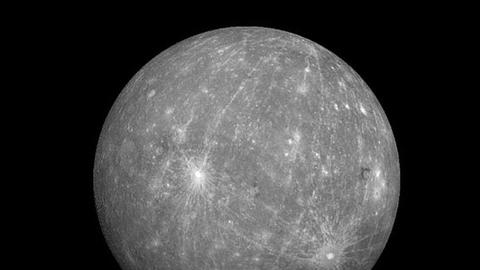 Der Planet Merkur, aufgenommen von der Raumsonde Messenger
