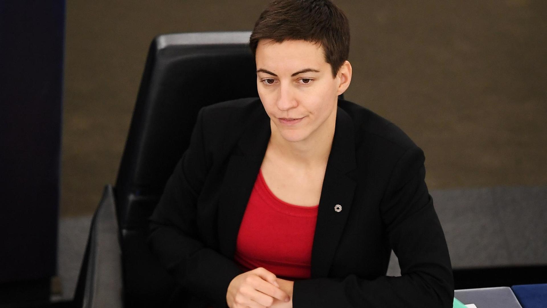 Die Grünen-Politikerin Ska Keller im Europäischen Parlament.