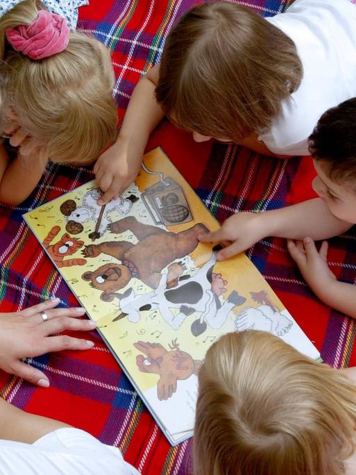 Sprachförderung in einer Kindertagesstätte.