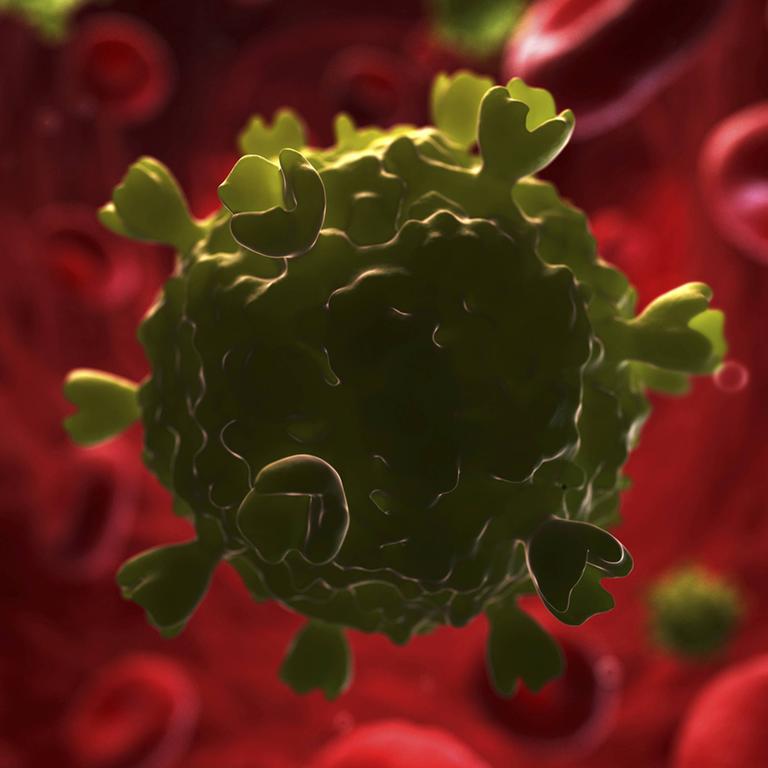 Das HI-Virus in einer Darstellung
