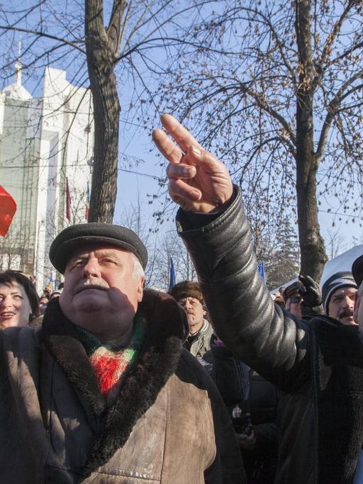 In der moldauischen Hauptstadt Chisinau beteiligten sich tausende Menschen an dem Protest.