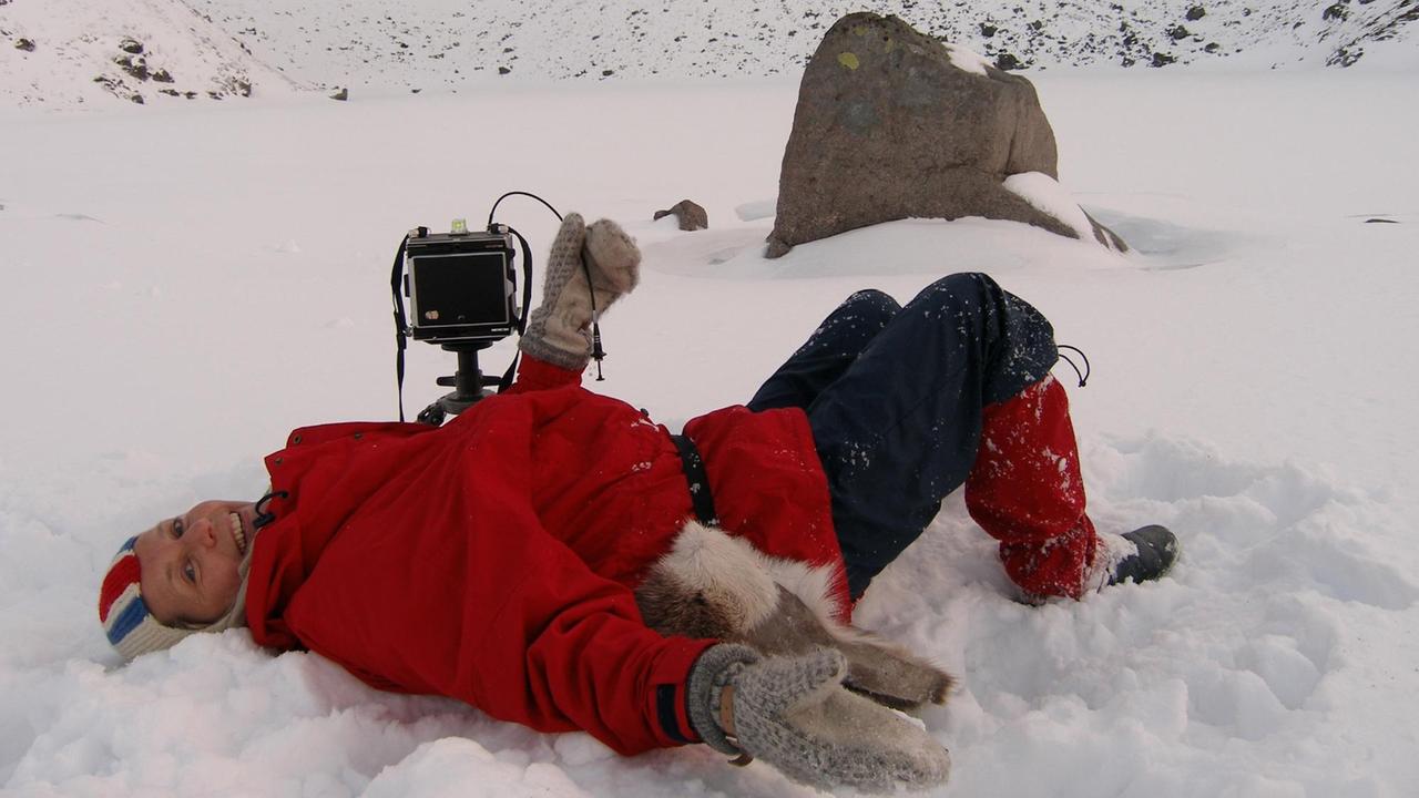 A K Dolven bei der Arbeit auf den Lofoten