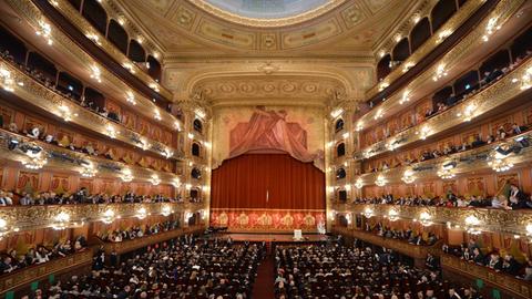Das Teatro Colón in Buenos Aires im September 2013. Blick in den Konzertsaal