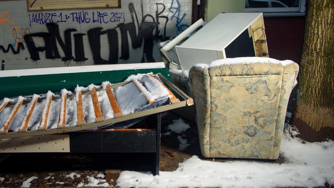 Müllhalde in Berlin-Neukölln