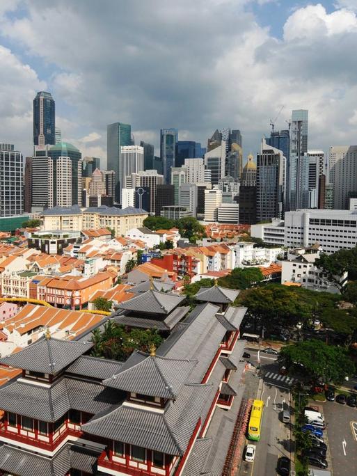 Die Skyline von Singapur