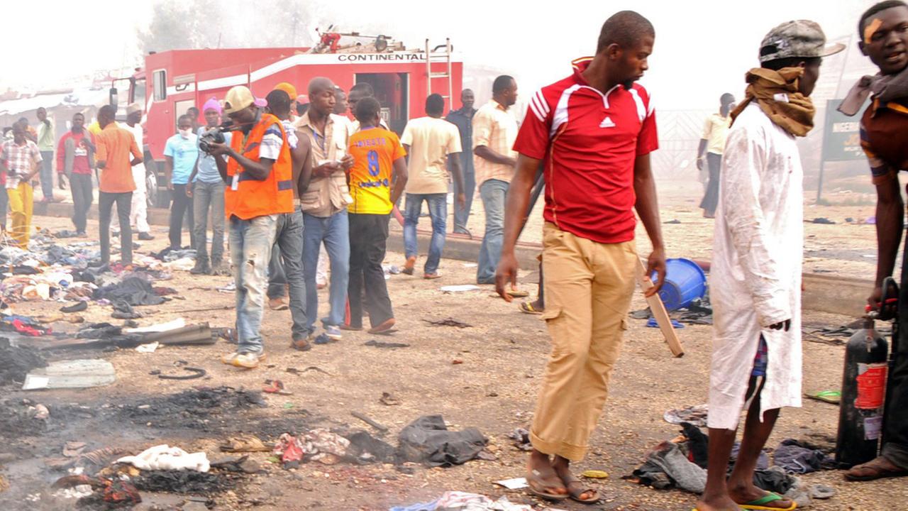 Auf einem Markt im nigerianischen Jos detonierten mehrere Bomben.
