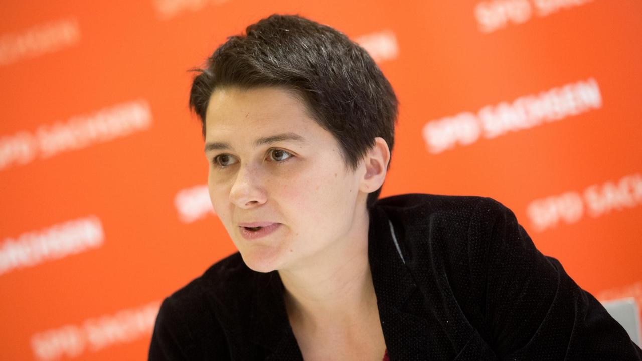 Die Generalsekretärin der SPD Sachsen, Daniela Kolbe