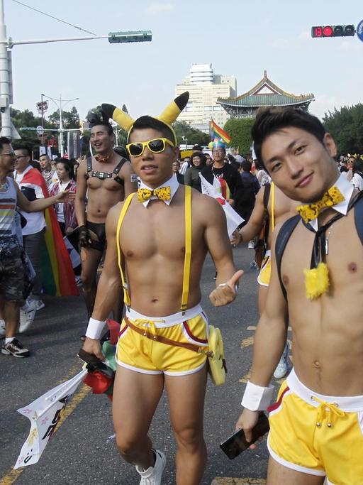 Teilnehmer bei der LGBT-Taiwan Pride