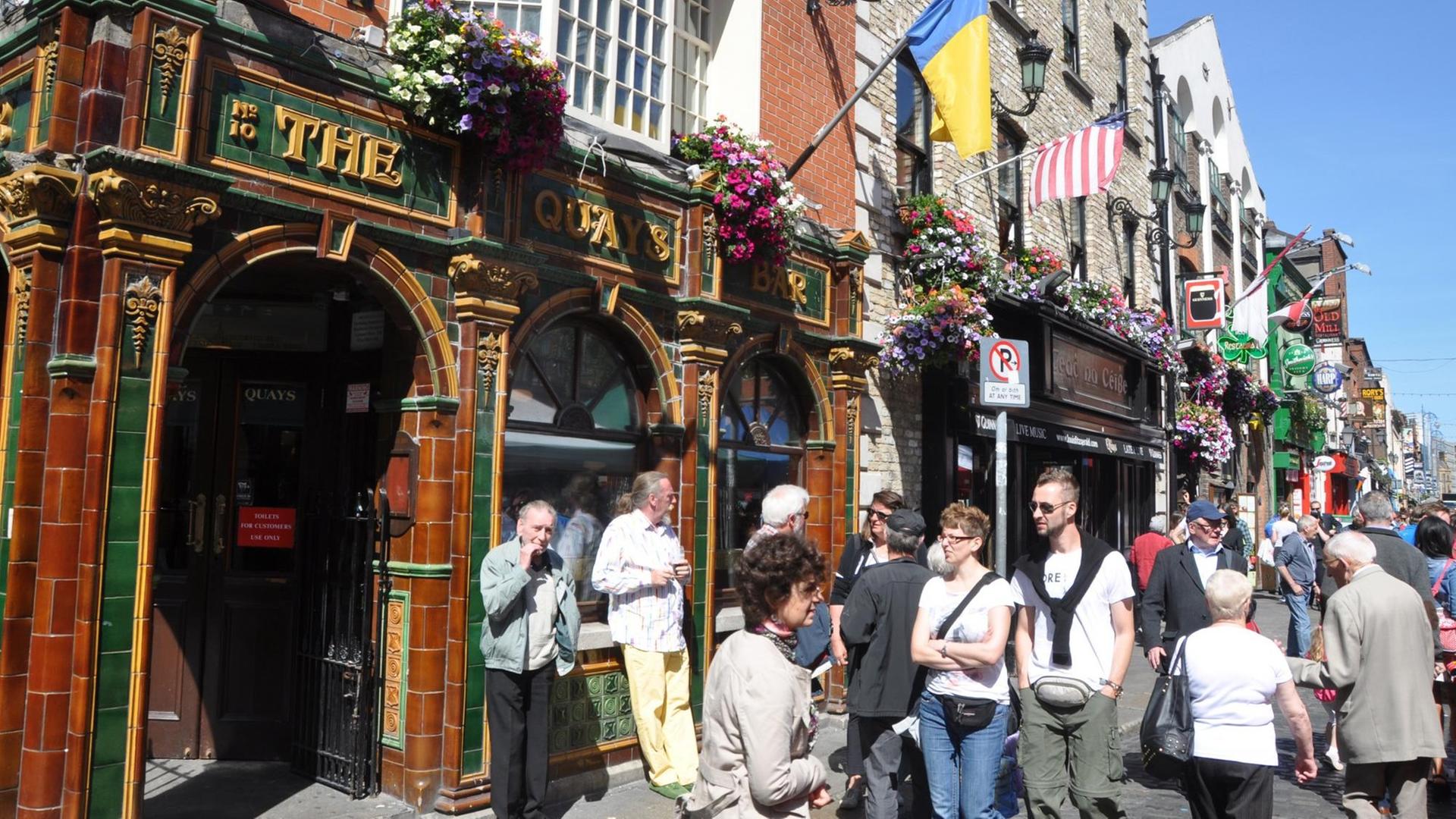 Die Innenstadt von Dublin am 10.06.2015