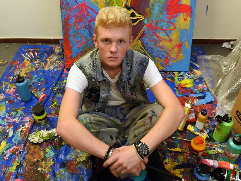 Der junge Maler Leon Löwentraut