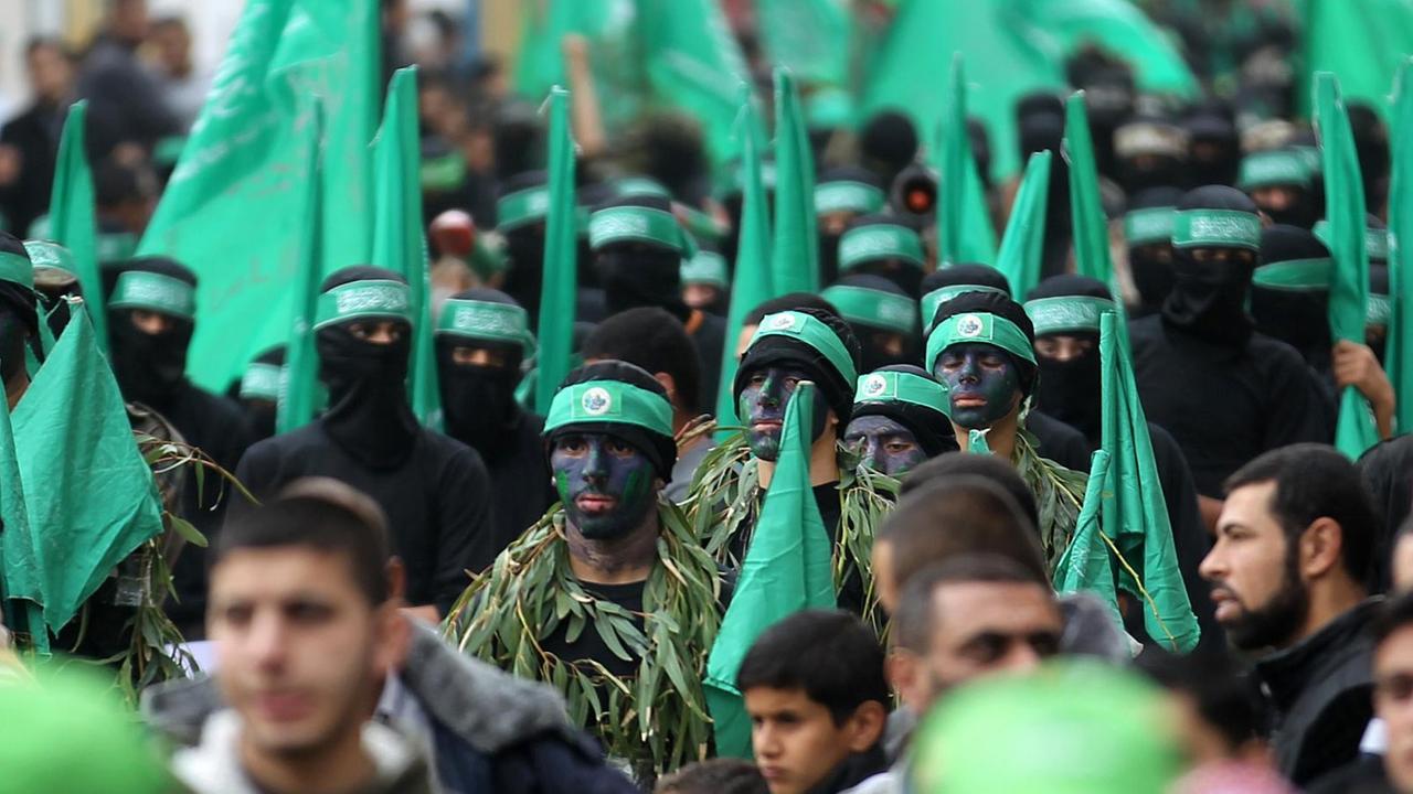 Kämpfer der Kassam-Brigaden (bewaffneter Arm der Hamas) im Dezember 2014