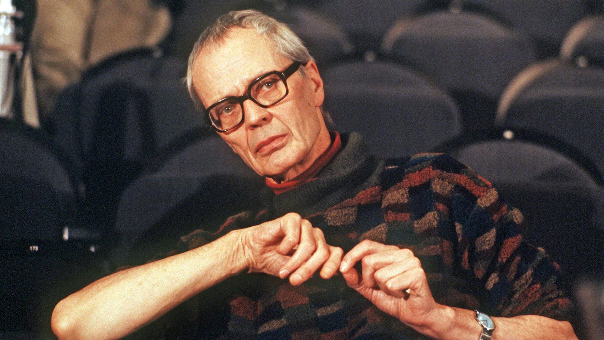 Der Theaterregisseur Peter Palitzsch, aufgenommen im Jahr 1984