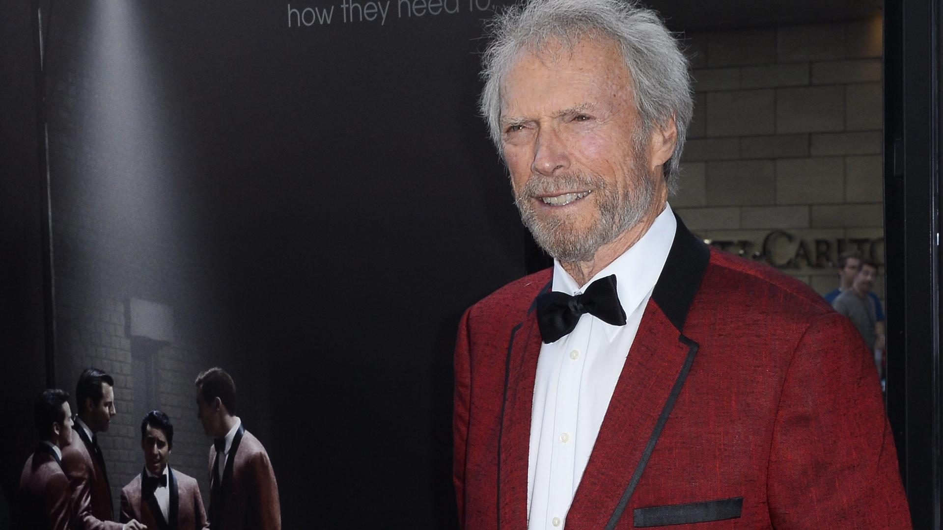 Clint Eastwood arrives for the Los Angeles Film Festival premiere of 'Jersey Boys' in Los Angeles, California