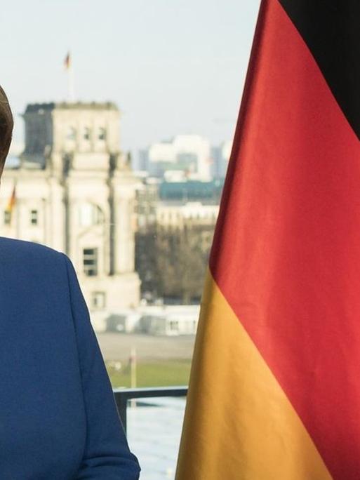 Bundeskanzlerin Angela Merkel hält Fernsehansprache zum Coronavirus