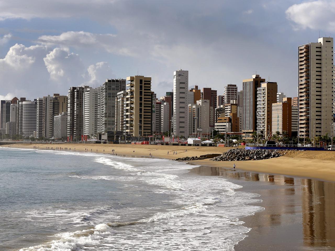 Der Strand von Fortaleza (Brasilien)