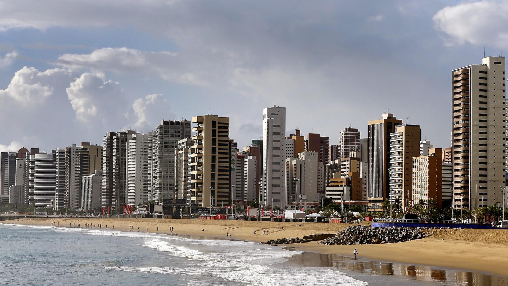 Der Strand von Fortaleza (Brasilien)