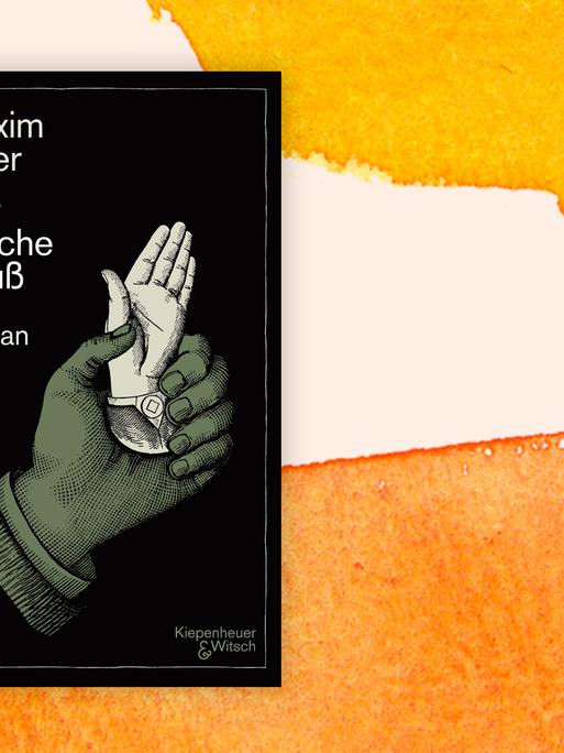 Die Illustration auf dem Buchcover von Maxim Billers Roman "Der falsche Gruß" zeigt eine Hand, die das verkleinerte Modell einer emporgereckten Hand hält.