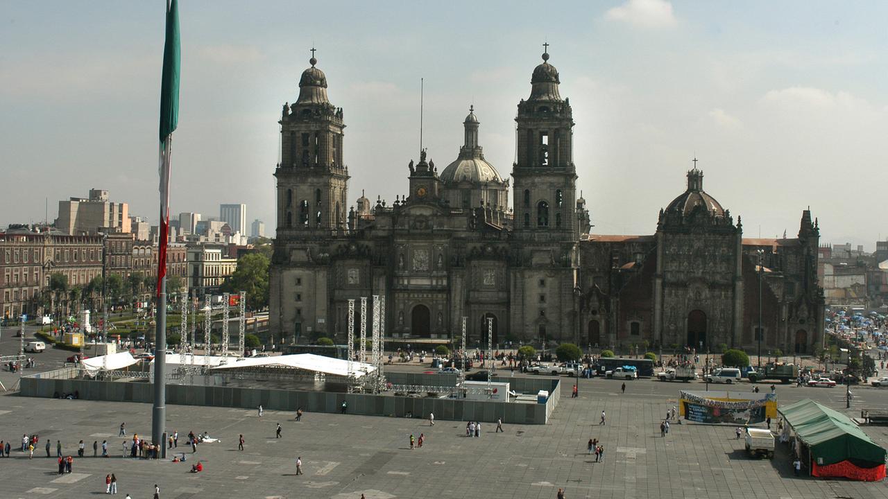 Die Kathedrale Metropolitana in Mexiko-Stadt