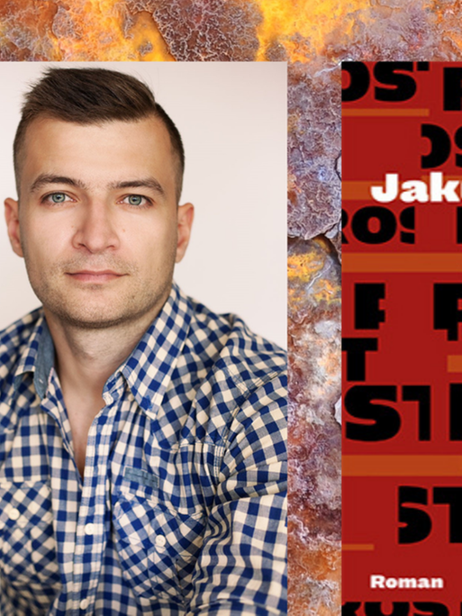 Ein Portrait des Schriftstellers Jakub Malecki und das Cover seines Romans "Rost" Ein Portrait des Schriftstellers Jakub Malecki und das Cover seines Romans "Rost"